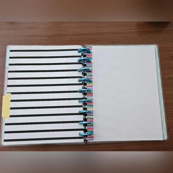 Happy Planner Notebook Standard Size + Metal Discs & 2 Folders | Lined & DotGrid - Picture 9 of 10